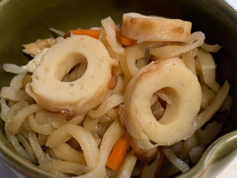 大きいちくわが入った切り干し大根の煮物！